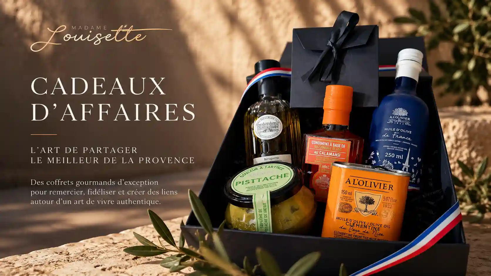 Coffret cadeau d'affaires gastronomique aux saveurs de Provence – Madame Louisette