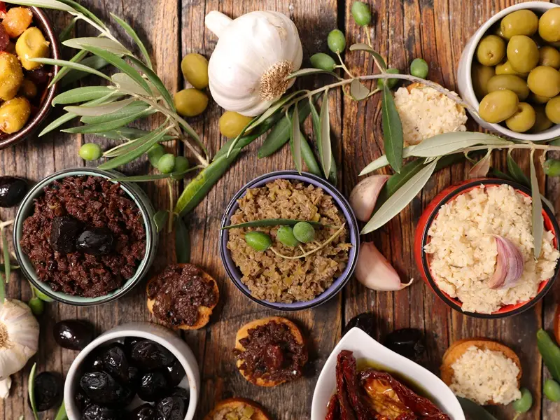 Degustation de produits à base d'olive